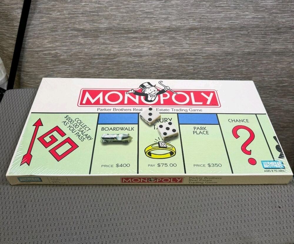 Vintage Original 1985 Monopoly Board Game Parker Brothers No. 0009 New SEALED